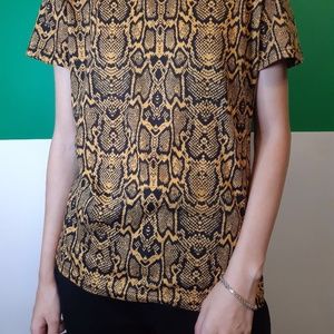 Snake Print Blouse